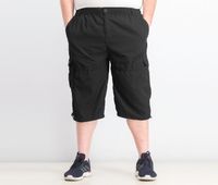 Mens Cargo Capri Short  Black - thumbnail
