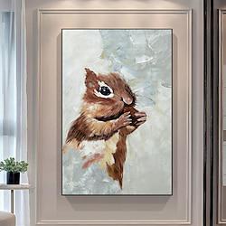 Mintura Handmade Abstract Squirrel Animl Oil Paintings On Canvas Wall Art Decoration Modern Picture For Home Decor Rolled Frameless Unstretched Painting Lightinthebox