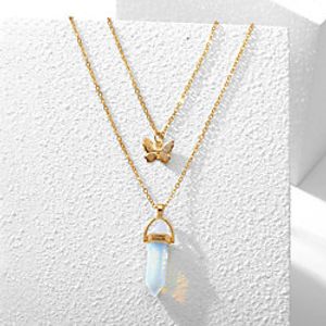Women's Pendant Necklace Necklace Classic Butterfly Rustic Classic Cute Boho Alloy Gold 33.5-40 cm Necklace Jewelry 1pc For Party Evening Masquerade Prom Birthday Party Beach miniinthebox