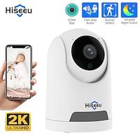 Hiseeu 2K 4MP PTZ IP Camera WIFI Wireless Smart Home Security Surveillance Camera Two-way Audio Baby Pet Monitor Video Record miniinthebox - thumbnail