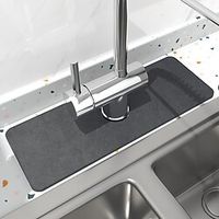 Soft Diatomite Absorbent Faucet Floor Mat Bottom Waterproof Thickened Durable Kitchen Sink Pad Splash-proof Water Rug Bathroom Lightinthebox - thumbnail