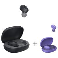 Hama 184161 Freedom Buddy True Wireless Earbuds Black + 184165 Freedom Buddy True Wireless Earbuds Purple