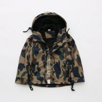 Boy Girls Camouflage Hooded Jackets