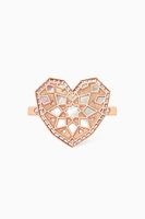 Qalb Turath Large Ring in 18kt Rose Gold - thumbnail