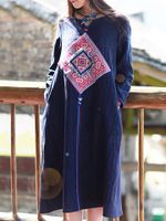 Ethnic Embroidery Women Dresses