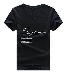 Men's Unisex Tee T shirt Hot Stamping Graphic Prints Letter Plus Size Print Short Sleeve Casual Tops Cotton Basic Fashion Designer Big and Tall White Wine Black Lightinthebox