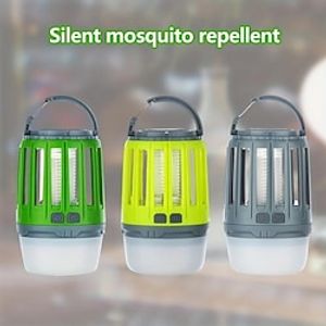 Outdoor Camping Lamp Mosquito Killer Home Indoor Electric Shock Mosquito Repellent Usb Rechargeable Solar Mosquito Killer Lamp Lightinthebox
