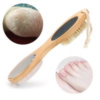 4 In 1 Foot Scrubber Callus Dead Skin Remover Brush Exfoliating Tool Pumice Stone Massage