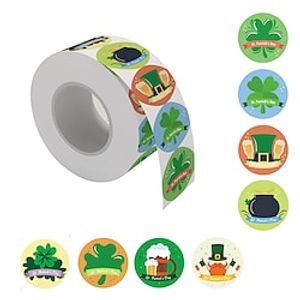 Cm2108013 St. Patrick's Day Sticker Irish Day Clover Sticker Green Hat Subday Sticker Lightinthebox