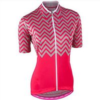 CAWANFLY Women's Short Sleeve Cycling Jersey Summer Dark Pink Bike Tracksuit Jersey Top Road Bike Cycling Quick Dry Sports Clothing Apparel / Micro-elastic miniinthebox - thumbnail