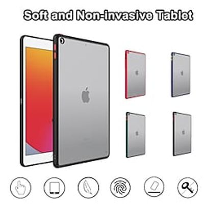 Tablet Case Cover For Apple Mini 10.9 10.5 11 9.7 iPad Air 5th 4th 10.9 ipad 9th 8th 7th Generation 10.2 inch Frosted Transparent Ultra Thin Solid Colored TPU PC miniinthebox