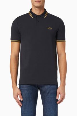 Slim Fit Polo Shirt in Cotton Piqué Slim Fit Polo Shirt in Cotton Piqué