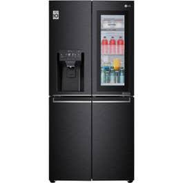 LG Gr-x29ftqel Side by Side 423 Litres Refrigerator, Matte Black