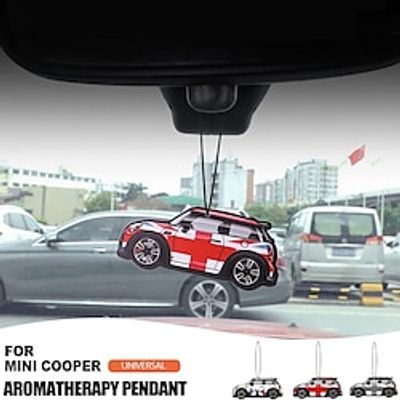 2PCS For Mini Cooper Universal Car Aromatherapy Pendant Fragrant Tablet Decals Special Air Freshener Car Interior Accessories miniinthebox