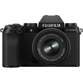 Fujifilm X-S20 Mirrorless Camera with 15-45mm Lens, Black