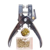 Eyelet Grommet Pliers Hole Punch Steel Fabric Setter Shoes Leather Buckle Belt Pliers Repairing Kit