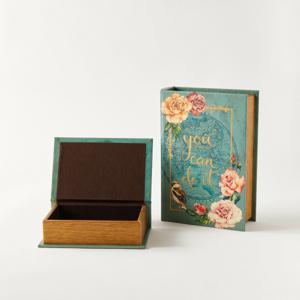 Floral Print 2-Piece Decorative Box Set