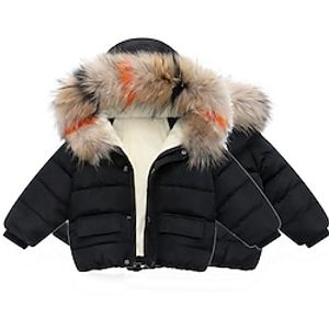 Fashion Baby Girls Boys Jackets Winter Fur Outerwear Kids Warm Hooded Children Outerwear Coat Boys Girls Clothes Lightinthebox