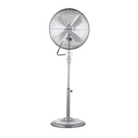 Crownline SF-401 | 16-Inch 4-Blades Metal Stand Fan| 3-Speed Levels| 7 Hours Timer with Remote Control