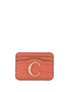 Chloé C logo cardholder - ORANGE