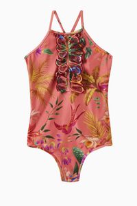 Tropicana Embroidered One Piece Swimsuit