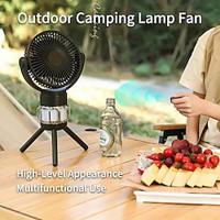 Portable Camping Fan Light with Remote Control - 10 000mAhCapacity 3 Adjustable Speeds UsB charging Tripod Stand RV TentCeiling Fan Bobble Fan Outdoor Use Lightinthebox - thumbnail