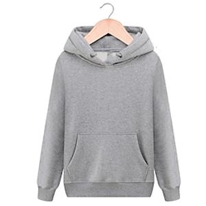 Men's Hoodie Pullover Hoodie Sweatshirt Solid Color Front Pocket Casual Daily Holiday non-printing Casual Streetwear Hoodies Sweatshirts  White Black Blue miniinthebox