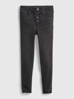 Kids High-Rise Distressed Ankle Jeggings with Washwell&#153 - thumbnail