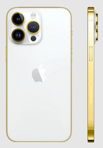 Apple iPhone 14 Pro Max (24K Edge Of Gold), 512GB , 6GB, 6.7-Inch Silver with FaceTime (UAE Delivery Only)
