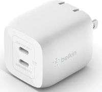 Belkin 45W Dual USB-C Wall Charger White - WCH011myWH