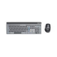 Hama "WKM-750" Multi-Device Keyboard & Mouse Set, Wireless, LED, Black, QWERTY GULF [D3173069]