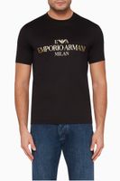 Metallic Macro Eagle Print T-Shirt - thumbnail