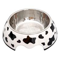 Cozy Paws Single Melamine Bowl -14x17.5x6cm White Dalmation