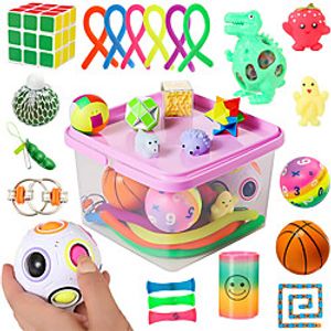 Christmas 2021 Advent Calendar for Kids Holiday Countdown Calendar with 27 Pcs Micro Fidget Toys Christmas for Childrens miniinthebox