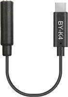 BOYA by-K4 3.5mm Female TRRS to Male Type-C Adapter Cable (6m) for Samsung Android Smartphone, B07ZYL72RG