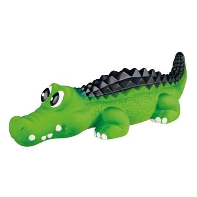 Trixie Latex Crocodile Dog Toy - Green 33Cm