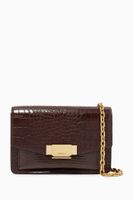 Abelia Crossbody Bag in Croc-Embossed PU Leather - thumbnail