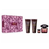 Versace Crystal Noir (W) Set Edp 90Ml + Edp 5Ml + Sg 100Ml + Bl 100Ml