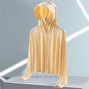 Sunscreen Cape Upf50 Ice Silk Sunscreen Clothing Women's 2022 Summer Breathable Anti-ultraviolet Skin Shawl Sunscreen Clothing miniinthebox