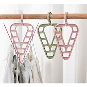 Multifunctional Triangle Nine-hole Hanger Plastic Rotatable Clothes Storage Rack Lightinthebox