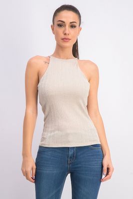 Womens Textured Tops Light Gold Womens Textured Tops Light Gold
