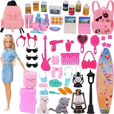 Yitian Barbie Doll Accessories Shoes Suitcases Backpacks Doll Houses Furniture Daily Life Surfboards Lightinthebox