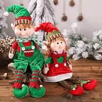 Christmas New Product Christmas Hanging Legs Elf Sitting Doll Decoration Children's Gift Elf Doll Decoration Lightinthebox - thumbnail