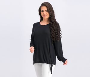 Womens Long Sleeve Top  Black