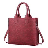 Women Casual Large Capacity Handbags Solid Shoulder Bags