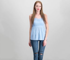 Juniors Smocked Cami Top  Chambray