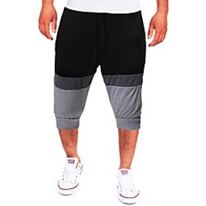 Men's Sports  Outdoors Cotton Loose Sport Casual Shorts Bermuda shorts Pants Solid Colored Short Black Dark Gray / Summer / Elasticity miniinthebox