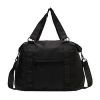 Women's Sports Bags Nylon Daily Zipper Large Capacity Lightweight Solid Color Black Lightinthebox - thumbnail