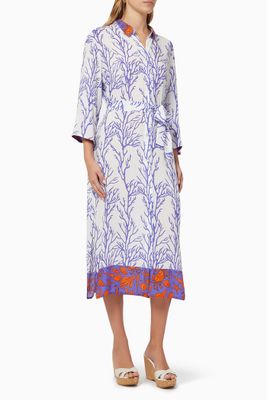 Positano Longline Shirt Dress in Viscose Positano Longline Shirt Dress in Viscose