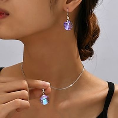 Jewelry Set 1 set Alloy 1 Necklace Earrings Women's Dainty Simple Sweet Jewelry Set For Gift Daily Holiday Lightinthebox Jewelry Set 1 set Alloy 1 Necklace Earrings Women's Dainty Simple Sweet Jewelry Set For Gift Daily Holiday Lightinthebox